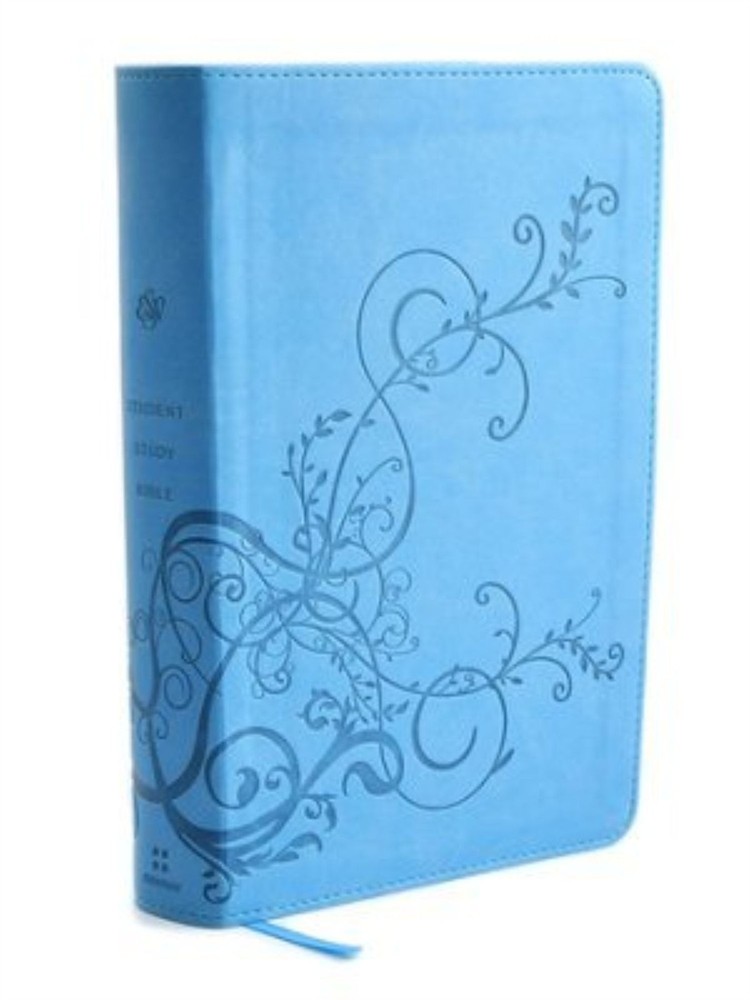 ESV Student Study Bible, TruTone, Sky Blue with Ivy Design Imitation Leather