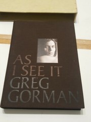 As I See It by Greg Gorman (Hardcover) Signed READ ALL