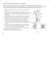 ALFA 1050 Automatic Free-Arm Sewing Machine Instruction Manual – WIRE BINDING