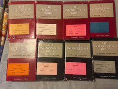 The Interpreters Bible 1957 commentary – lot of 8 – volumes 1-4, 6, 8, 9, 11
