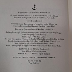 Empire Of Pain Patrick Radden Keefe HC Doubleday 2021 First Edition Dust Jacket