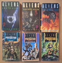 AVP Aliens Vs. Predator And Aliens Book Lot Of 6 Planet Prey War