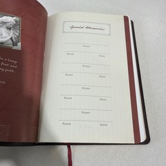 Holy Bible Tyndale Slimline Reference Edition ~ 2004 Bonded Leather Burgundy NLT