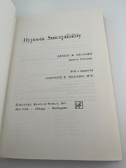 Hypnotic Susceptibility – Ernest R. Hilgard – 1965 – 1st hardcover VERY GOOD