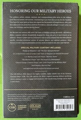 CSB MILITARY BIBLE (Burgundy LeatherTouch) Red Letter, NEW in Sleeve Case!