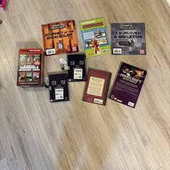 Minecraft Books & Locking Journal Lot 8 Pc Creeper Box Set Handbook Guides Kids