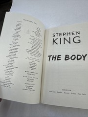 Body by Stephen King (2018, Trade Paperback)