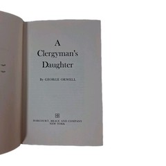 The Clergyman’s Daughter George Orwell [1959 US Edition] Hardcover Dust Jacket