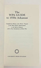 The WPA Guide to 1930s Arkansas by Workers of the Writers’ Program 1987 PB