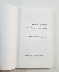 Existence and Faith by Rudolf Bultmann 2012 Classic Reprint WIPF & Stock PB