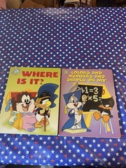 Two Baby Looney Tunes Hard Cover Learning Books