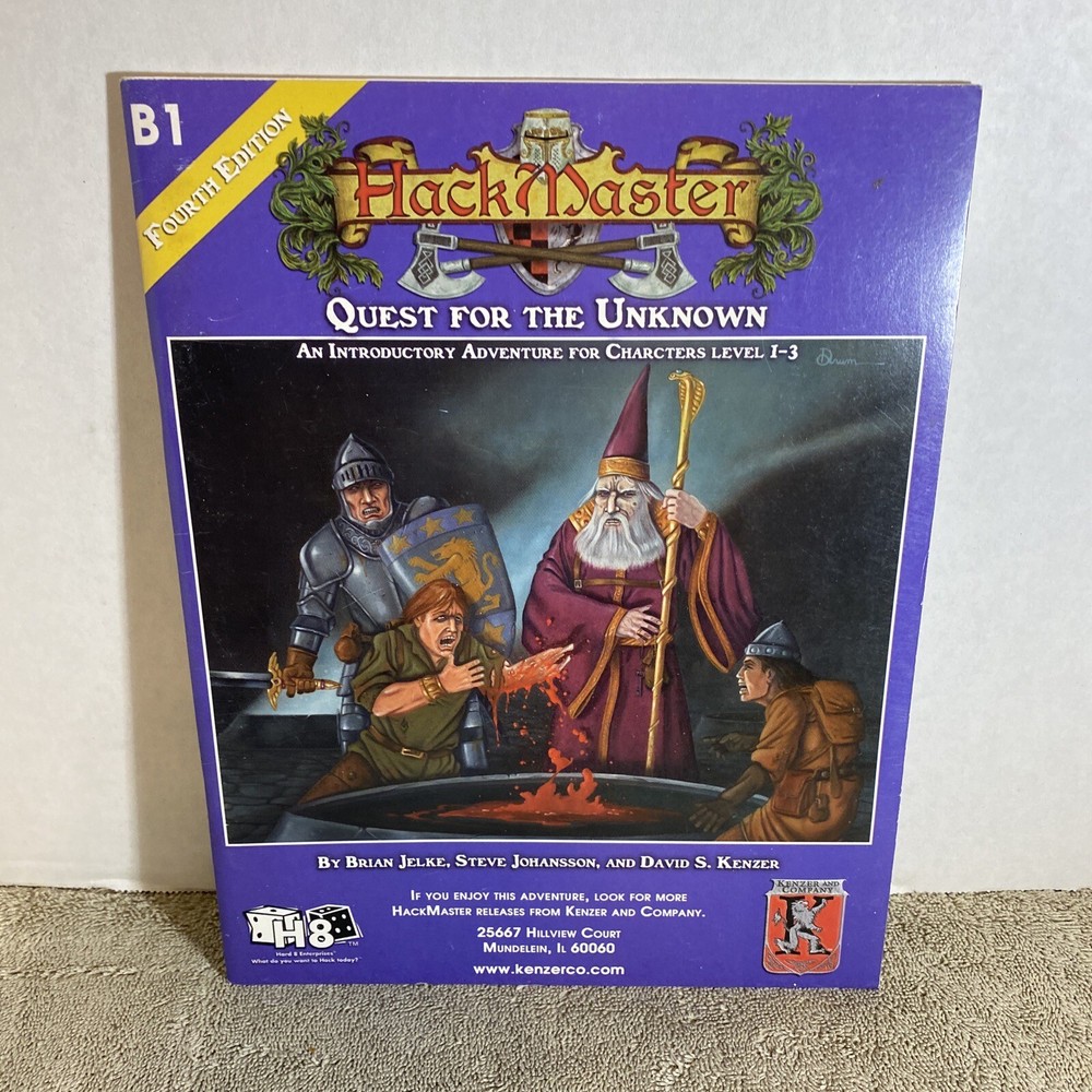 Quest for the Unknown (Hackmaster Fantasy Roleplaying Adventure) Kenzer, David S