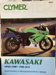 Kawasaki 1988-2012 Ninja 250 250R CLYMER Maintenance REPAIR MANUAL Book no M241
