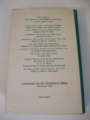 Social Relations in Our Southern States by Daniel Hundley, 1979