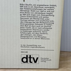 Der kleine Hobbit J. R. R. Tolkien DTV Taschenbuch 1974 German Print Vintage