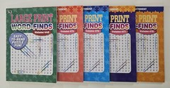 5 New Large Print Word-Finds Puzzle Books Kappa Games Vol #446-478 ~ Search,Hunt
