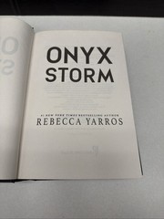 Onyx Storm By Rebecca Yarros Deluxe Edition Sprayed Edges HC/DJ 1st Edition