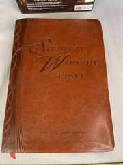 NKJV Spiritual Warfare Bible Brown Leathersoft Charisma House **EXCELLENT**