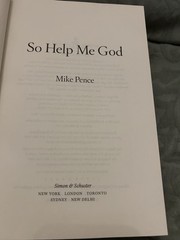 “So Help Me God” Memoir By Mike Pence Color Photo Section 2022