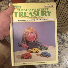 Complete Sesame Street Treasury Set 1-15 w/ Big Bird Holder 1983 CTW Books