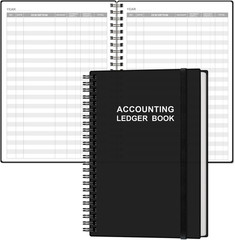 A5 Accounting Ledger Book Undated Expense Tracker 128 Pages