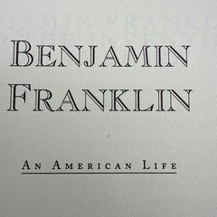 Benjamin Franklin An American Life by Walter Isaacson Hardcover 2003