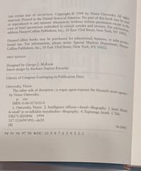 Other Side of Deception : Rogue Agent Exposes Mossad’s Secret Agenda / Ostrovsky