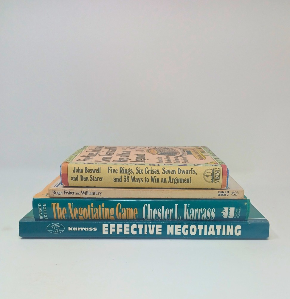 Business Negotiating Books Lot – Karrass Getting to Yes Five Rings