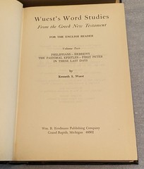 Word Studies In The Greek New Testament Vol 1 & 2 Kenneth Wuest 1973 HC