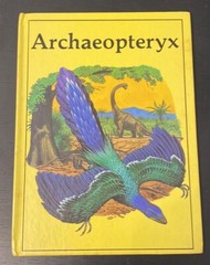 Vintage Rourke Dinosaur Library 7 Books Yellow Orange Peach Decorative Bookshelf