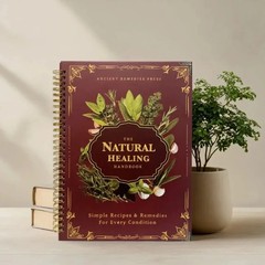 The Natural Healing Handbook, Spiral-Bound Guide For Herbal Remedies And Natural