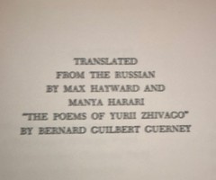 Boris Pasternak Doctor Zhivago (1958 Pantheon) Signed Hardcover w/ Dust Jacket