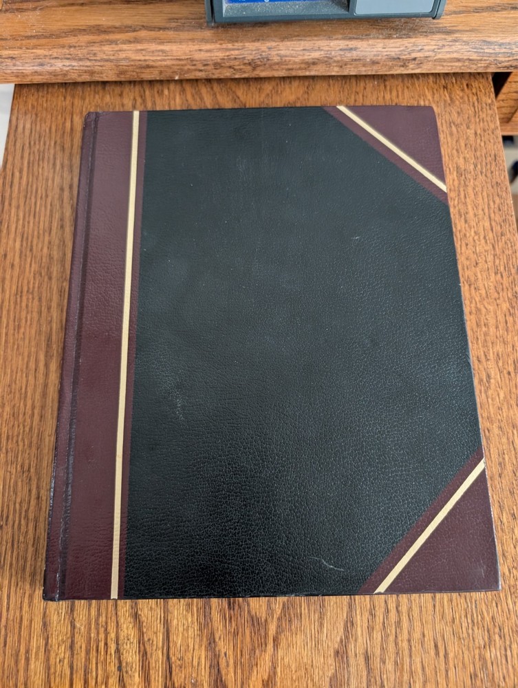 Avery Account Record Book 56-231 Hardcover 1st 6 Pages are torn out