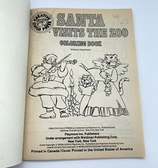 Vintage Coloring Books Lot 1980’s & 1990s Sesame Street Santa Animals NOS & USED