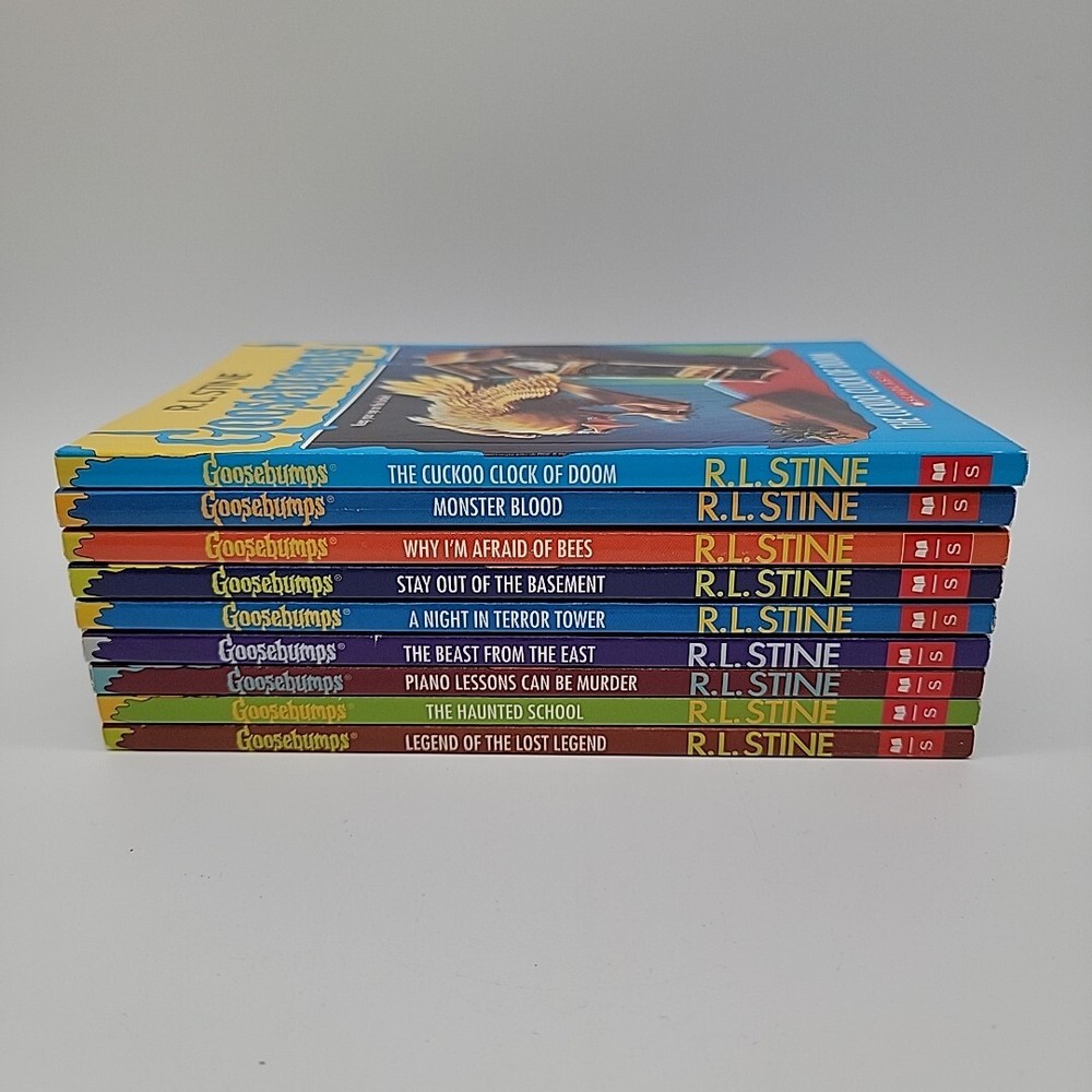Lot of 9 Goosebumps Books by Scholastic R. L. Stine