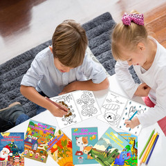 24Pack Coloring Books for Kids Ages 4-8 8-12, Small Bulk Coloring Books
