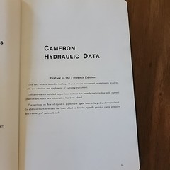 Cameron Hydraulic Data Westaway Loomis 1977 15th Edition Ingersoll-Rand