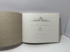 Wedding Guest Book “ Our Wedding” Lux-Leather MR & Mrs (Hardback) 160 Pages