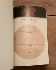 Tim LaHaye Prophecy Study Bible NKJV Genuine Leather Burgundy Vintage 2001