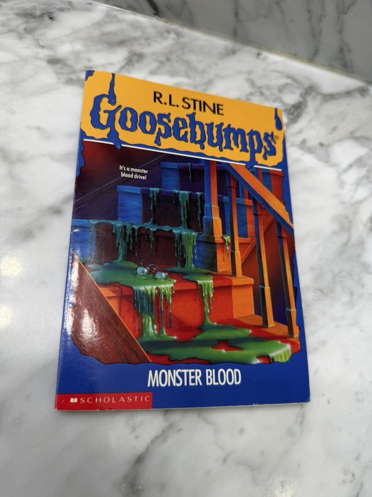 📘Goosebumps #3 Monster Blood Scholastic 1992 Book R.L. Stine First Print