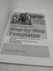 Project Management Step-By-Step Templates Marvin M. Gamboa 2015 Trade Paper.287