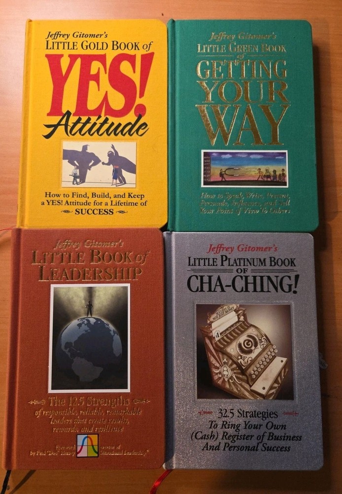 Jeffery gitomers book lot Of 4 Selling Yes Attitude Networking Success Present