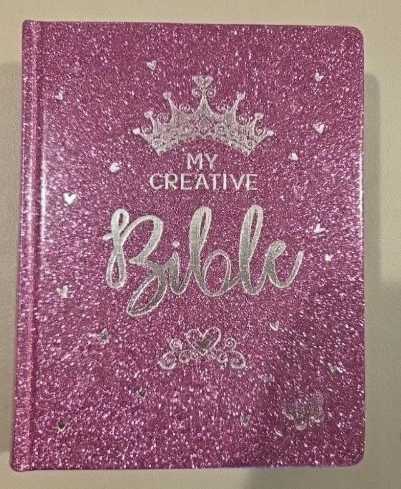 My Creative Bible Purple Glitter Hardcover by Not Available (2018, Hardcover)