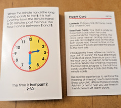 School Zone Time & Money Flash Cards Ages 6+ 1st 2nd Grade Learning Set USA