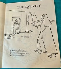 *Rare* THE NATIVITY a bible story to color Warner Press 1970’s VTG Never Used