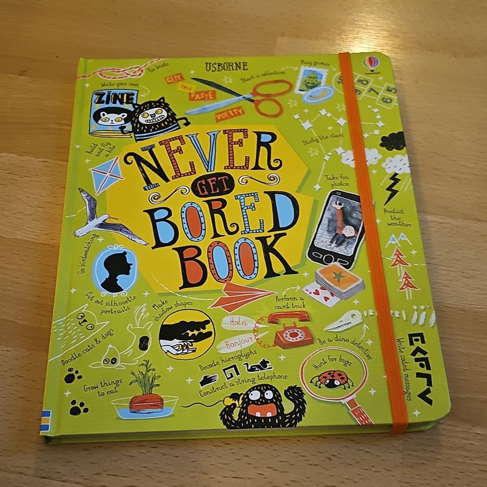 EDC Publishing Never Get Bored Book Hardcover by James & Hull Maclaine, Lara Br…