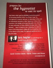 The Hypnotist, Lars Kepler 1st Editio Uncorrected n Proof, Advance Readers Copy