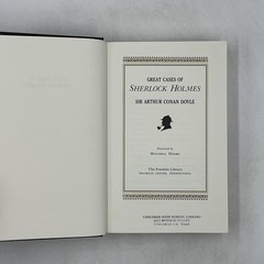 GREAT CASES OF SHERLOCK HOLMES Sir Arthur Conan Doyle 1987 HC Franklin Library
