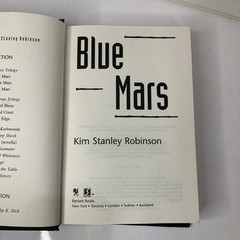 1996 hb 1st ed. KIM STANLEY ROBINSON Blue Mars EX 6.5″ x 9.5″ 609 pages Bantam