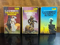 Cherryh THE FADED SUN Trilogy ShonJir Kesrith Kutath DAW Science Fiction Lot PB